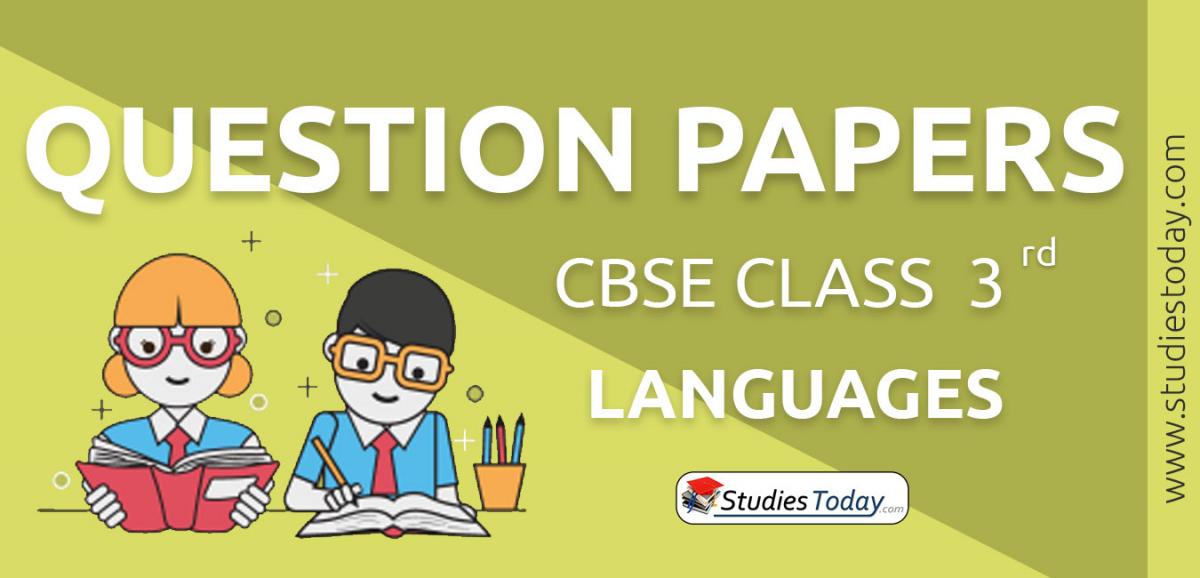 CBSE Class 3 Languages Question Papers