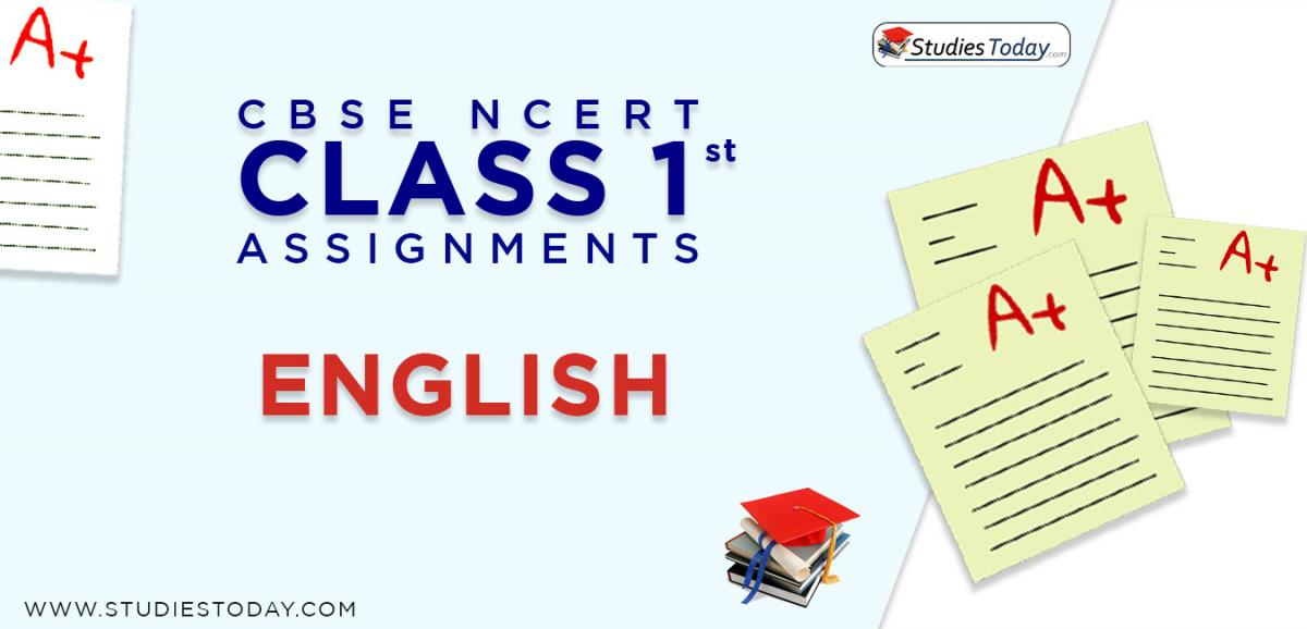 CBSE NCERT Assignments for Class 1 English
