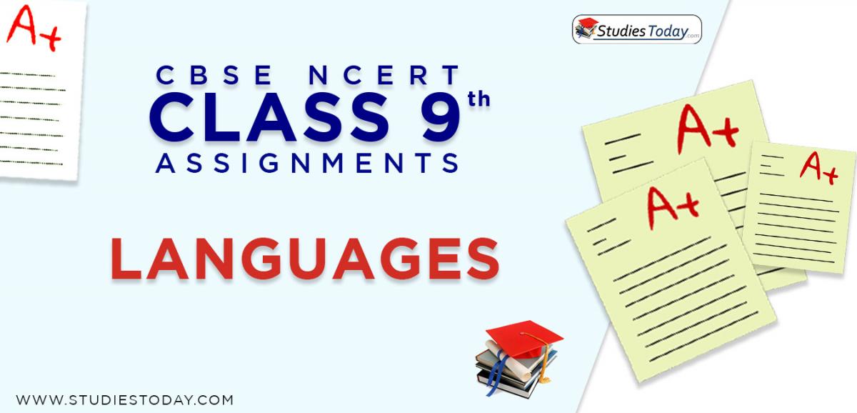 CBSE NCERT Assignments for Class 9 Languages