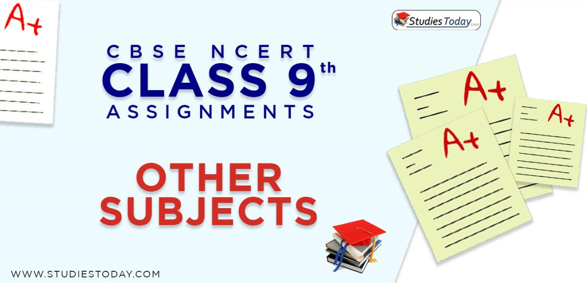 CBSE NCERT Assignments for Class 9 Other Subjects