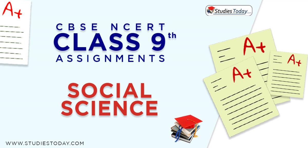 CBSE NCERT Assignments for Class 9 Social Science