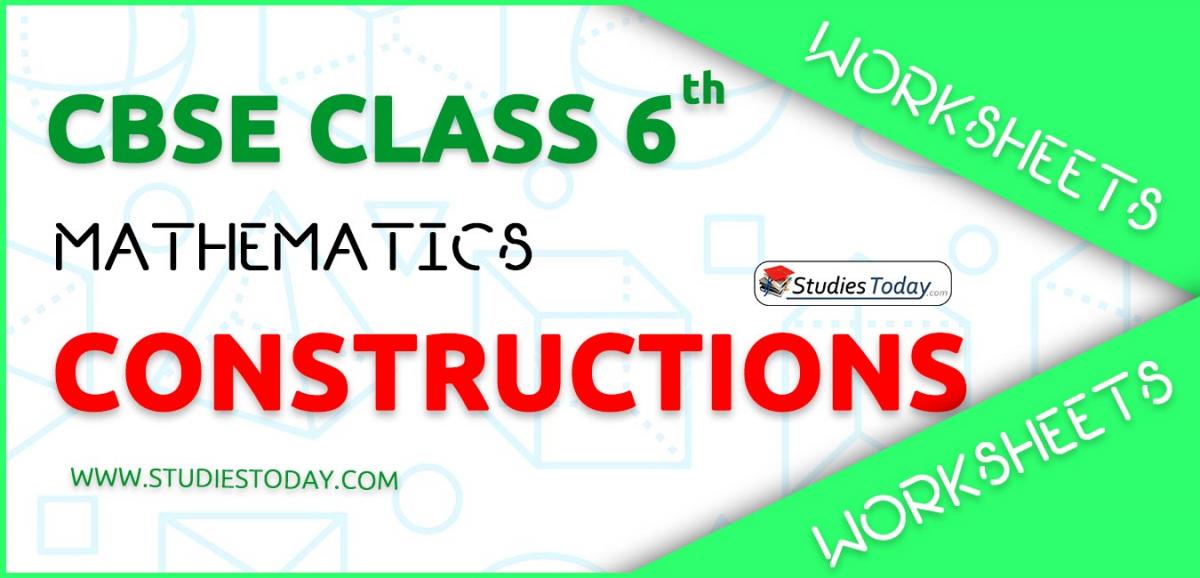 CBSE NCERT Class 6 Constructions Worksheets