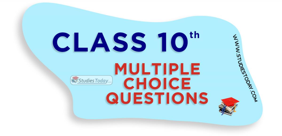 Class 10 Multiple Choice Questions (MCQs)