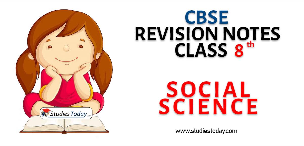 Revision Notes for CBSE Class 8 Social Science
