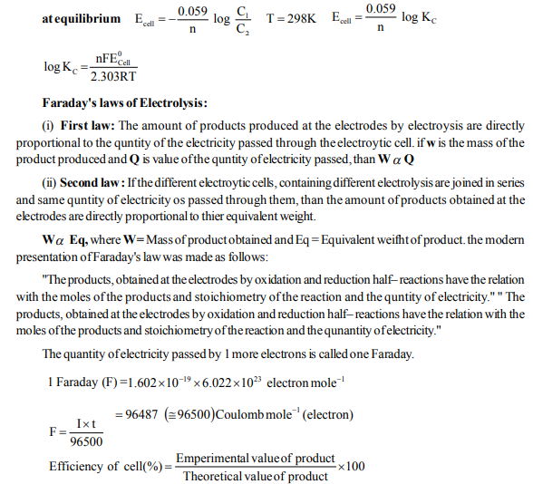 NEET UG Chemistry Redox Reactions and Electrochemistry, Multiple Choice