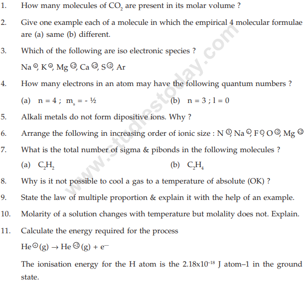 class_11_Chemistry_Question_ Paper_2