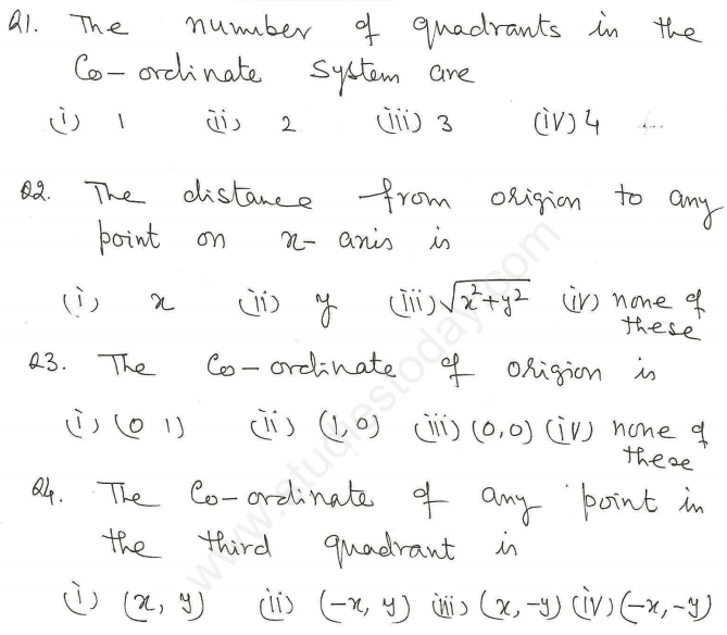 CBSE Class 10 Mathematics Coordinate Geometry Assignment Set M