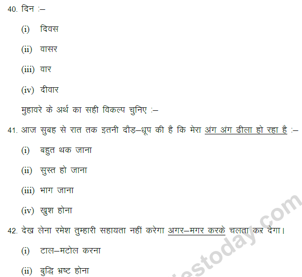 CBSE Class 9 Hindi Grammar and Usages Based MCQ (1)-11