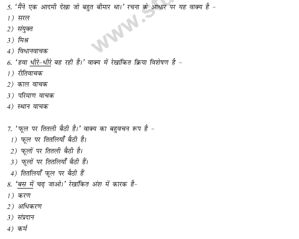 CBSE Class 9 Hindi Language Conventions MCQs-