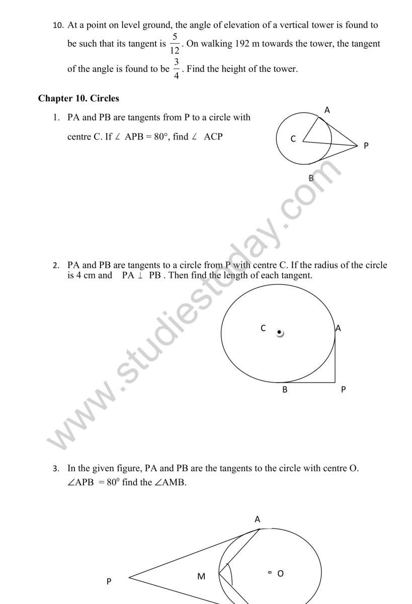 CBSE Class 10 Mathematics HOTs Questions Part A-09