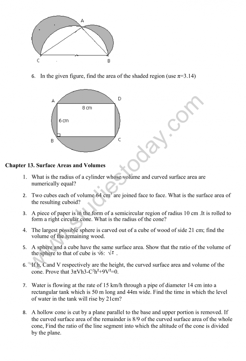 CBSE Class 10 Mathematics HOTs Questions Part A-12