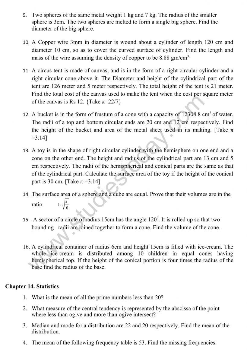 CBSE Class 10 Mathematics HOTs Questions Part A-13