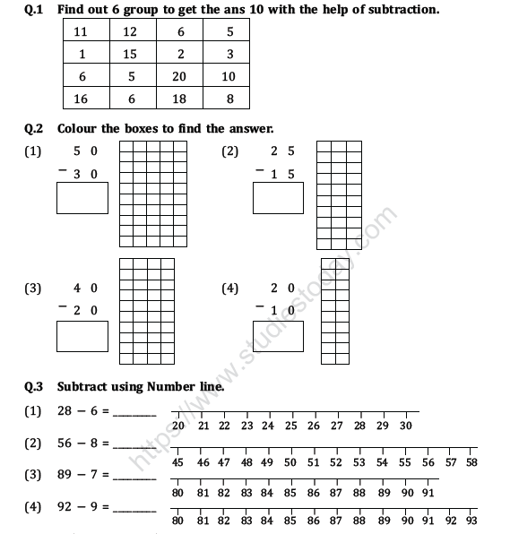 CBSE Class 1 Maths Practice Worksheets (16) 1