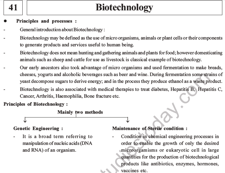 NEET Biology Biotechnology and Its Applications MCQs Set A