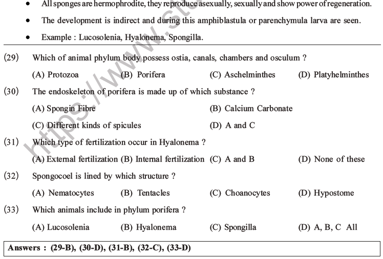 NEET Biology Classification of Animal Kingdom MCQs Set A-8