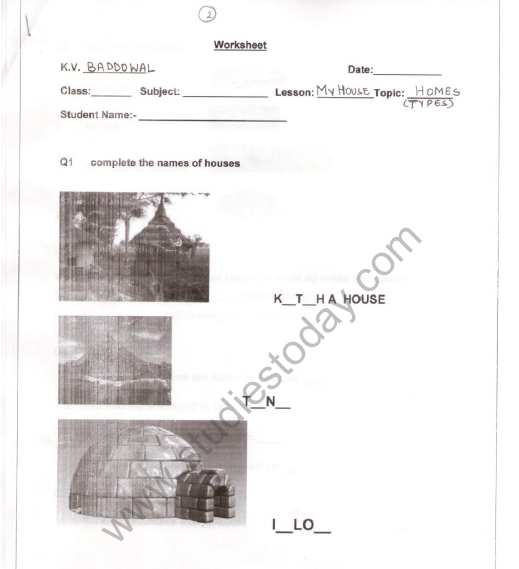 CBSE Class 2 EVS Practice Worksheets (28) - Cleanliness 2
