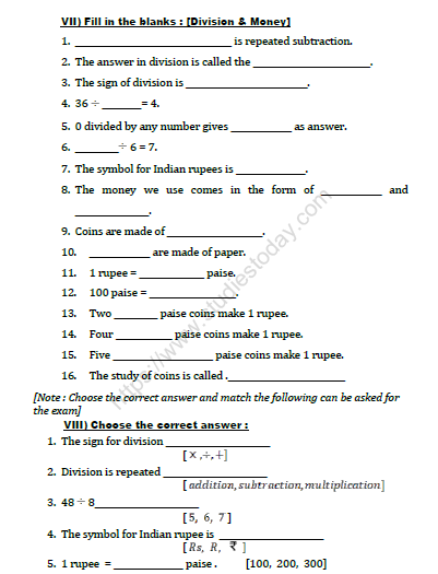 CBSE Class 2 Maths Practice Worksheets (123) - Money 5