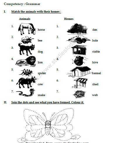 CBSE Class 3 English Practice Worksheets (34)-The Yellow Butterfly 1