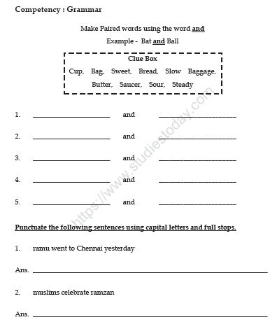 CBSE Class 3 English Practice Worksheets (34)-The Yellow Butterfly 3