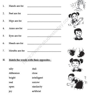 CBSE Class 3 English Practice Worksheets (46)-My Silly Sister 1