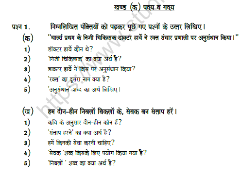 CBSE Class 5 Hindi Question Paper Set R Solved 1