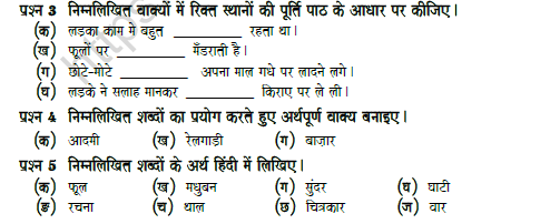 CBSE Class 5 Hindi Question Paper Set T 2