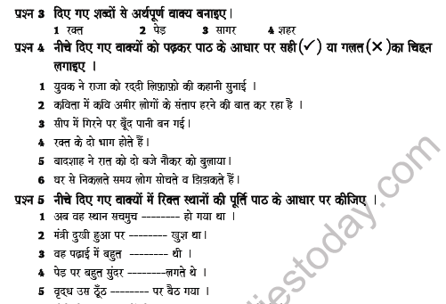 CBSE Class 5 Hindi Question Paper Set Z 2