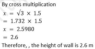 ML Aggarwal Solutions Class 10 Maths Chapter 20 Heights and Distances-6