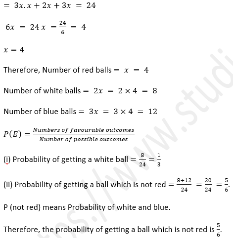 ML Aggarwal Solutions Class 10 Maths Chapter 22 Probability-50