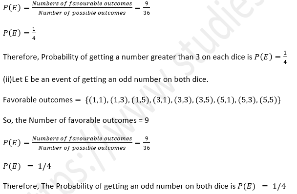 ML Aggarwal Solutions Class 10 Maths Chapter 22 Probability-67