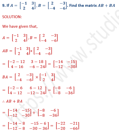 ML Aggarwal Solutions Class 10 Maths Chapter 8 Matrices-26