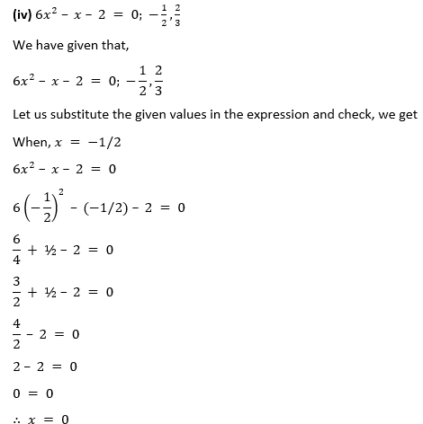 ML Aggarwal Solutions for Class 10 Maths Chapter 5 Quadratic Equations in One Variable-6