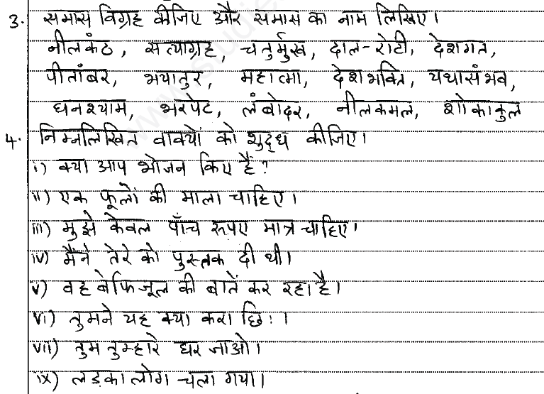 CBSE Class 10 Hindi Assignment Set F