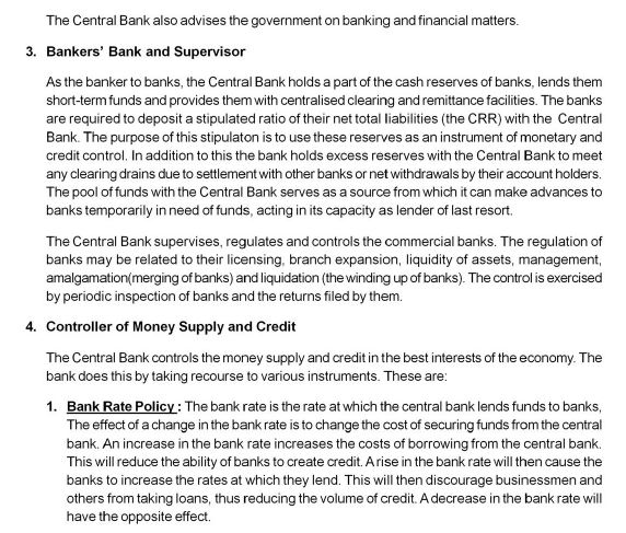 CBSE Class 12 Macroeconomics-Money Creation(Updated March 2014)