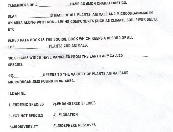 CBSE Class 8 Science - Conservation Of Plants And Animals (1)