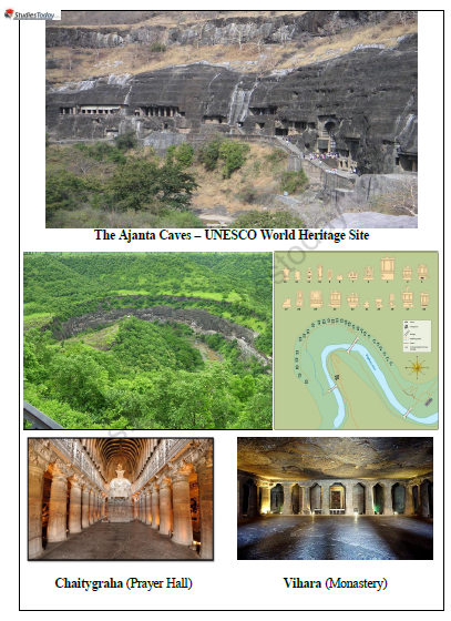 CBSE Class 11 Painting And Sculpture The Art Of Ajanta Caves Worksheet