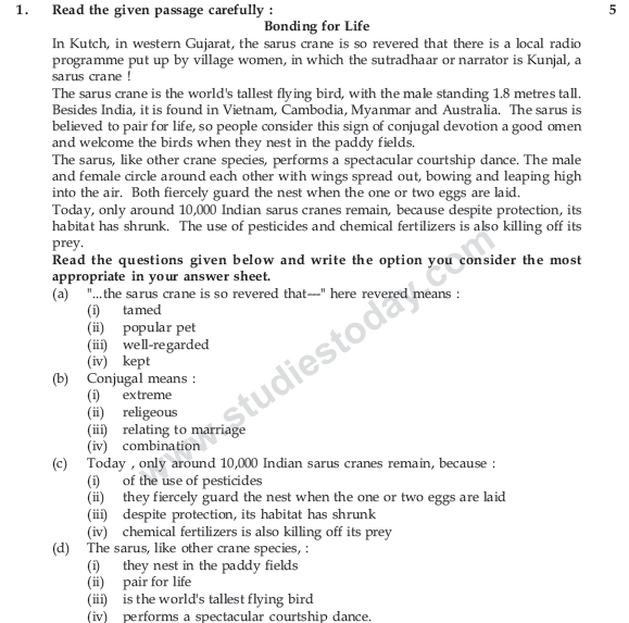 CBSE Class 9 English Communicative Sample Paper Set 23