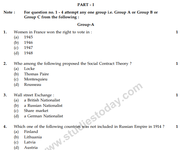 CBSE Class 9 Social Science Sample Paper Set N