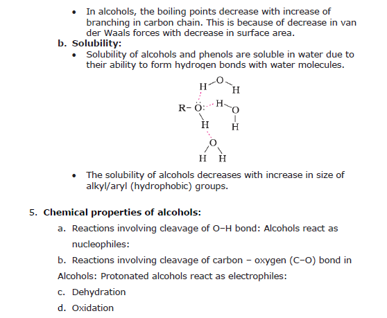 CBSE Class 12 Chemistry - Alchohols, Phenols and Ethers Chapter Notes 3