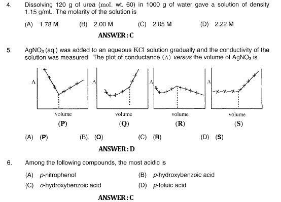 JEE Advanced Sample Question Paper Set 1 2011 with Answers 2