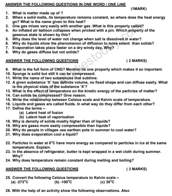 class_9_Science_Questions_paper_3