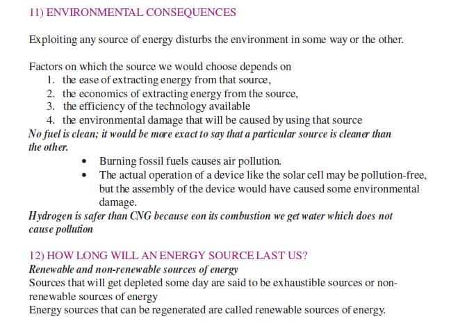 CBSE Class 10 Science Sources Of Energy