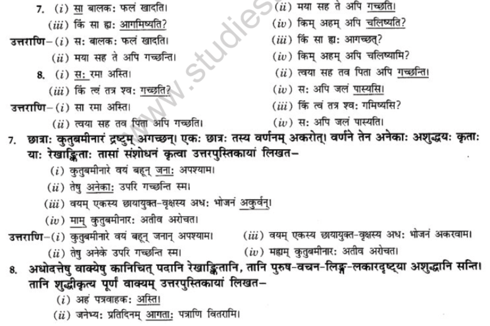 NCERT-Solutions-Class-10-Sanskrit-Chapter-8-vachana-lingam-purusha-lakara-Dusya-Samshedhanam-10