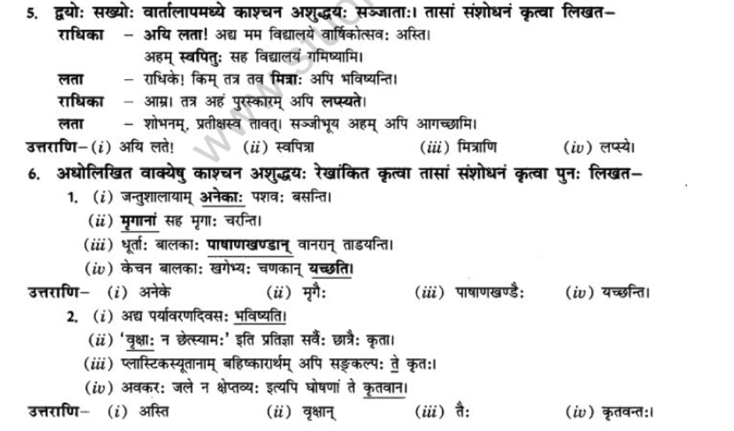 NCERT-Solutions-Class-10-Sanskrit-Chapter-8-vachana-lingam-purusha-lakara-Dusya-Samshedhanam-8