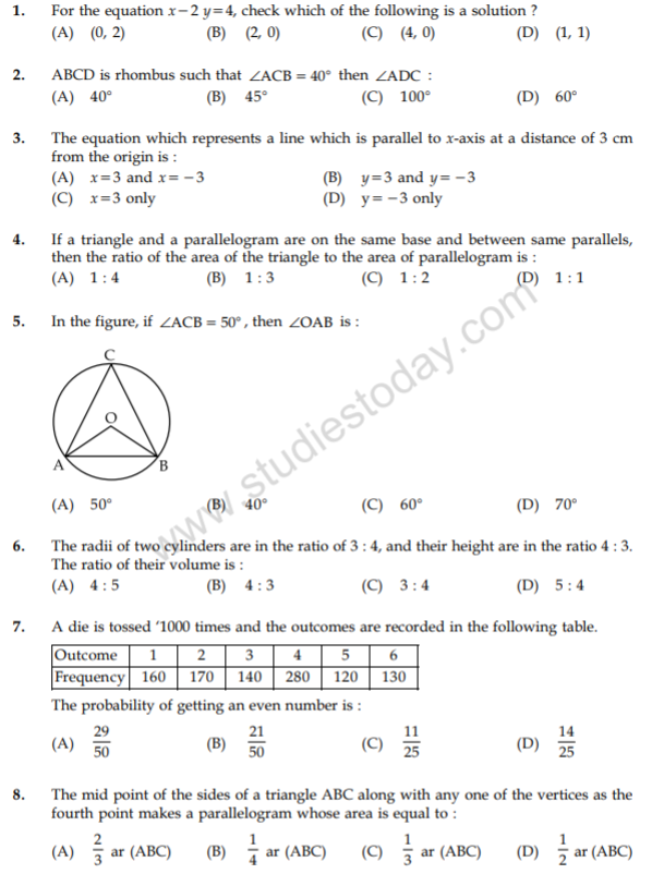 class_9_Maths_Question_paper_19