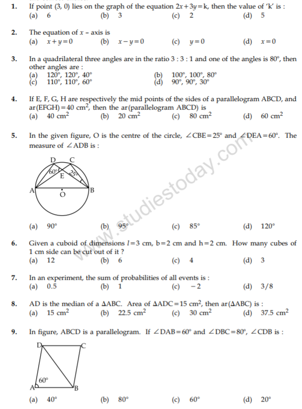 class_9_Maths_Question_paper_6