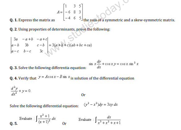 CBSE _Class _12 MathsSA_Question_Paper_4