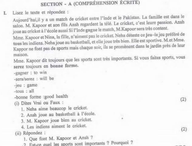 Class_8_French_Sample_Paper_4