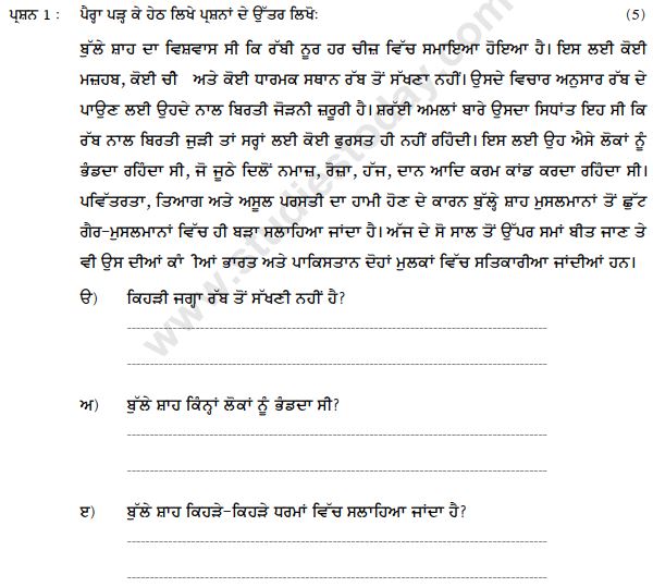 Class_8_Punjabi_Question_Paper_1