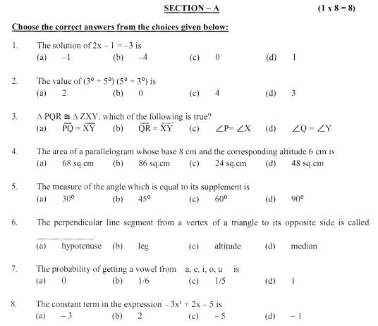 Class_7_Mathematics_Question_Paper_8